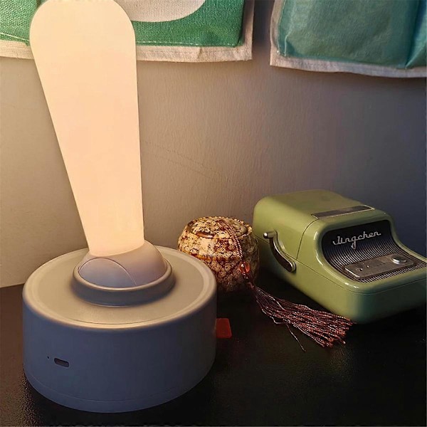 2-pakks spaklys, omgivelsesbelysning, stanglampe, ristebryter, oppladbar LED-nattlampe, vegglampe
