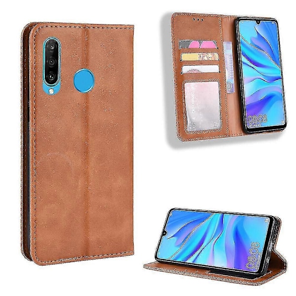 Kompatibelt med Huawei P30 Lite Skal, Foliofodral Magnetiskt Plånboksfodral Läderfodral För Huawei P30 Lite C1