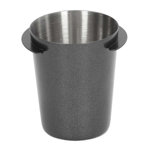 58 mm doseringskop i rustfrit stål, kompatibilitet, polering, kaffedoseringskop, pulverføder til kaffe, sort