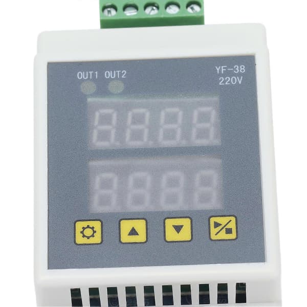 Forsinkelsesrelé Puls Trigger Timing Cycle Switch Module 2-veis Multifunksjonskontrollkort YF?38AC220V