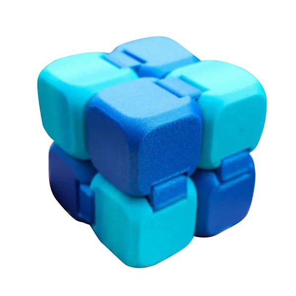 Infinity Cube -lelu, stressiä lievittävä fidget-kuutio, 3D-tulostettu rauhoittava sormikuutio lapsille ja aikuisille, ahdistuksen lievitykseen