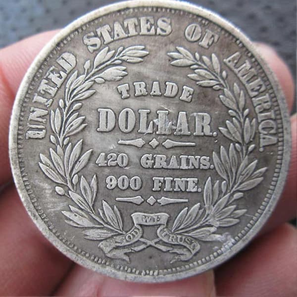 Gamle Morgan amerikanske dollar 1872 minnemynt samleobjekt valutapresstøping