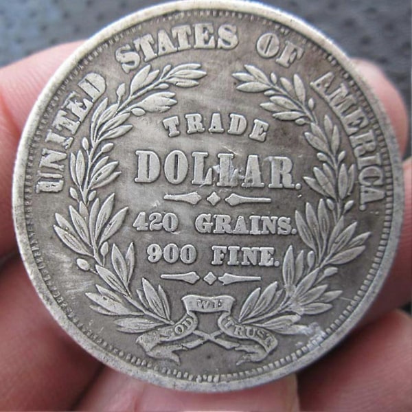Gamle Morgan US Dollars 1872 Mønt til minde om møntsamling Valutastøbning