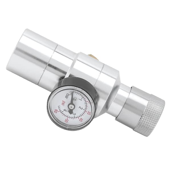 Mini CO2-regulator med adapter, hembryggning, fatkoppling, CO2-kit, MFL 3/8 tum, 0-60 PSI