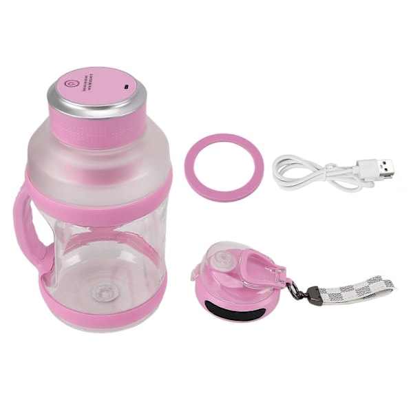 2L Sport Bærbar Blender med 6 Blade 18000rpm 4000mAh Type C Rejse Juice Blender til Shakes Smoothies Lys Lilla