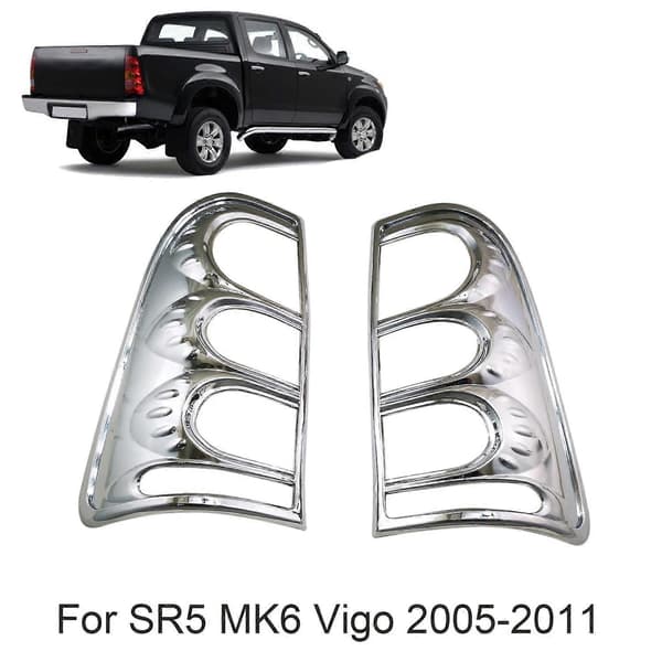 Krom Bakre Baklys Tåkelys Bakbremselys Deksel Trim for SR5 MK6 2005-2011