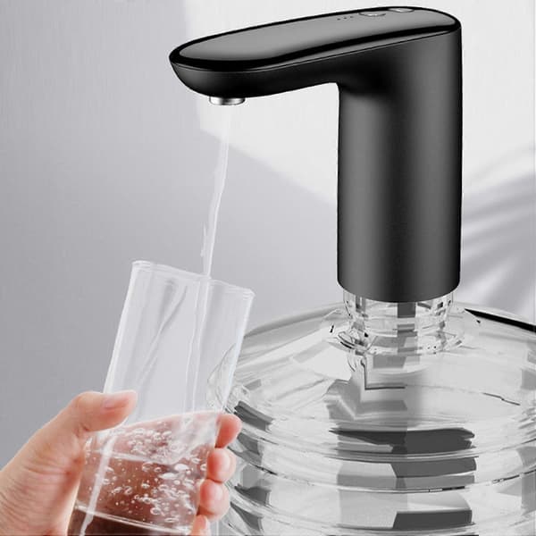 Automatisk Elektrisk Vattendispenser Hushålls Dunk Dricksvattenflaska Strömbrytare Smart Vattenpump Vit