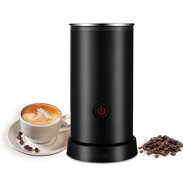 Elektrisk melkeskummer 4-i-1 600W 240ml/8.12oz Varm og kald melkeskummer Stille drift Anti-skli Melkesteamer i rustfritt stål for Latte Cappuccino