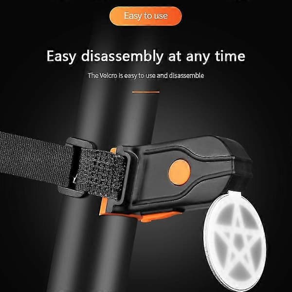 Sykkel Baklys Multi Lysmoduser USB Lading LED MTB Landeveissykkel Blinkende Baklykt C