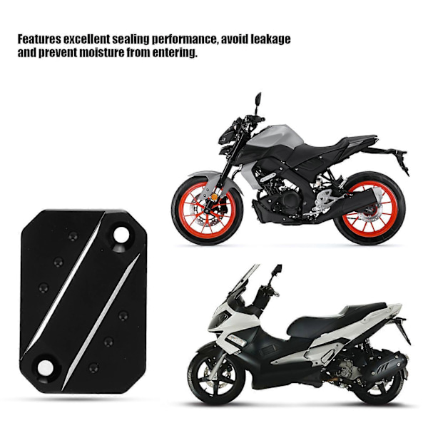 Motorcykel Forreste Bremsevæskebeholder Dæksel CNC T6063 Aluminium Legering Erstatning for YZF R125 2014?2021 Sort