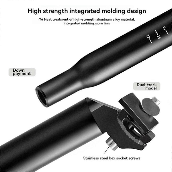 28.6x300mm Satulatolpat Pidennetty Putki Tanko Maantiepyörän Lisävarusteet Polkupyörän Satulatolppa
