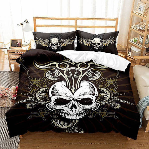3D-tryckt Harley Davidson Motorcyklar 2/3 st Sängklädesset Påslakan Örngott Gåva Färg 8 228x228cm