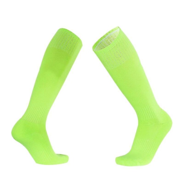 Tunna strumpor och fotbollsstrumpor för vuxna och barn fluorescent green