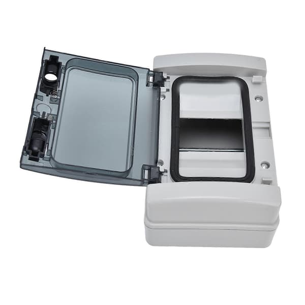 IP65 Vattentät Kopplingsdosa 4-vägs DIN-skena Transparent Skyddsfodral