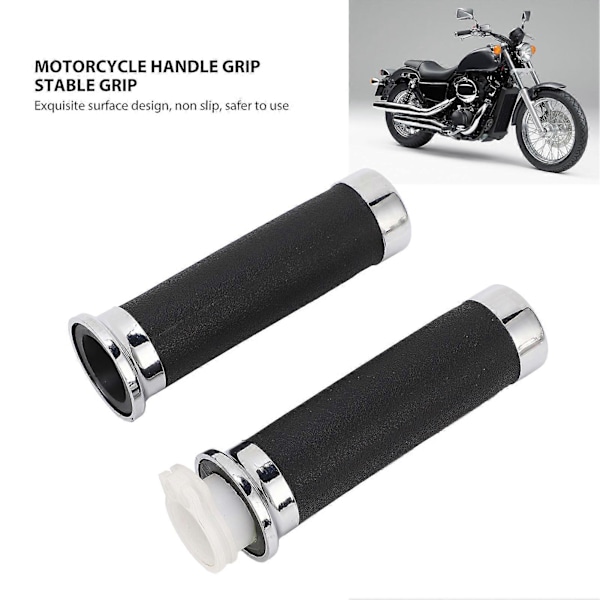 1 Par motorsykkelhåndtak Ergonomisk sklisikkert gasshåndtak erstatning for Shadow 400 750 VT600 VT750