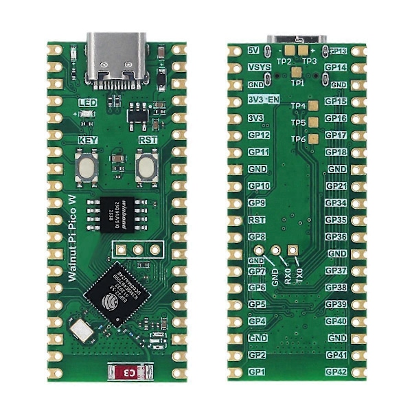 Til PicoW Espressif ESP32-S3 Udviklingskort 2.4G WiFi 802.11 B/G Bluetooth 5 til Pico