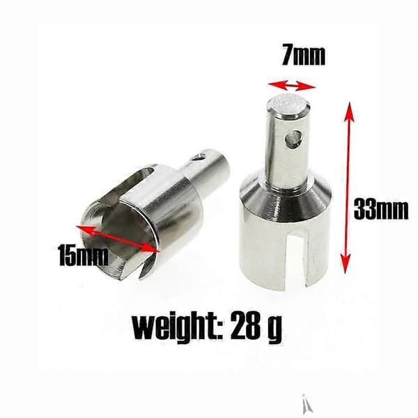 Passer til 1/8 4WD SLEDGE Slæde Medium Forreste og Bageste Universal Differentiale Kop Gafler