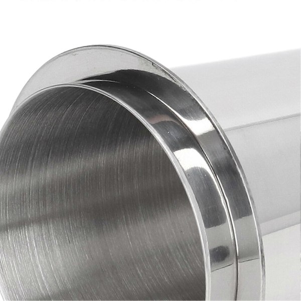 58mm Doseringskopp Rostfritt Stål Kompatibilitet Polering Kaffe Doseringskopp Pulvermatare för Kaffe Silver