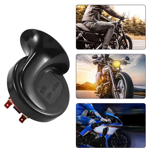 Universal Bilhorn Högtryckshögtalare 12V Vattentät 500Db Snigel Signalhorn Ljudstyrka för Bil Motorcykel