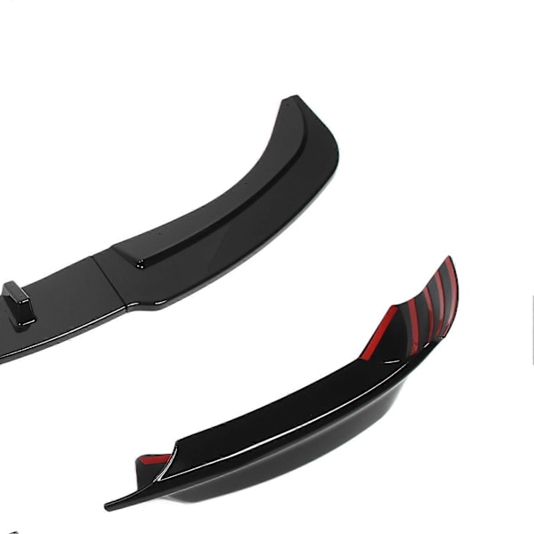 5 stk. Frontkofanger Læbe Spoiler Canard Læbe Hagesplitter Diffuser Body Kit til 3 Serie E90 E91 2005 til 2008 Blank Sort