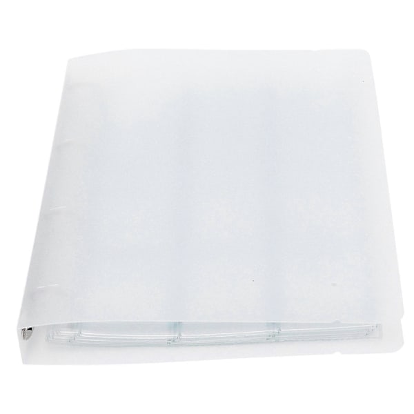 Transparent Binder Foto Organizer Badge Opbevaringsbog Perforeret Ring Samlemappe 6 Sider (Shell 12 Hul Inderside)