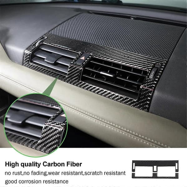 Karbonfiber for 90 110 2020-2024 Senterkonsoll Dashbord Luftventil Deksel Trim Interiørtilbehør