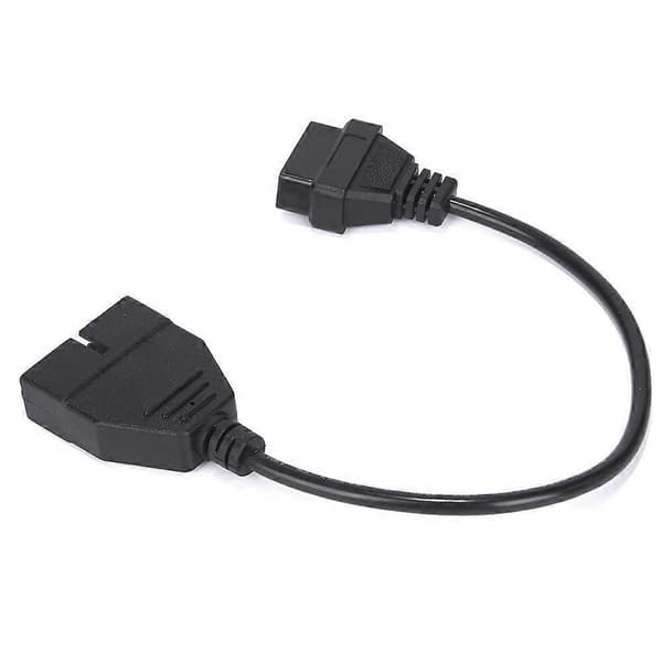 Bil Diagnoseverktøy OBD2 Koblingsadapter for 12 Pin til OBD2 16 Pin Kabel Auto Scanner Adapter