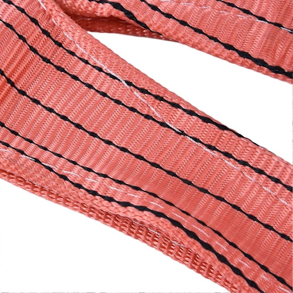 5T Flat Løftestropp Høy Styrke Bred PES Webbing Stropper Kran Rigging Tilbehør 2 Meter