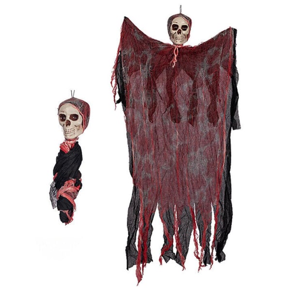 Halloween Party rekvisita Skrämmande hängande skelett Spöken Spökhus Heminredning