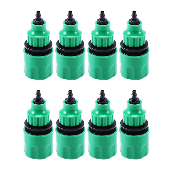 Envägsadapter för trädgårdsslang, 8-pack