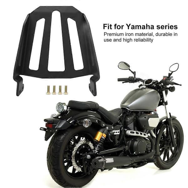 Jern Motorcykel Bagagebærer Passer til Yamaha Sort