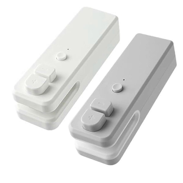 2 STK USB Genopladelig Poseforsegler Poseforsegler og Skærer Mini Forseglingsmaskine Varmeforseglingsværktøj til Plastikposer Snackposer