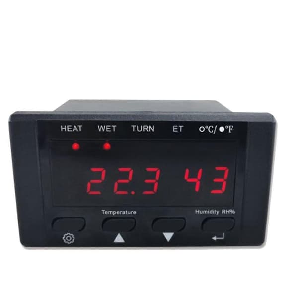 Elektronisk Digital Display Mikrocomputer Controller Automatisk Termostat Temperatur Fugtighedsmåler Inkubator Tilbehør