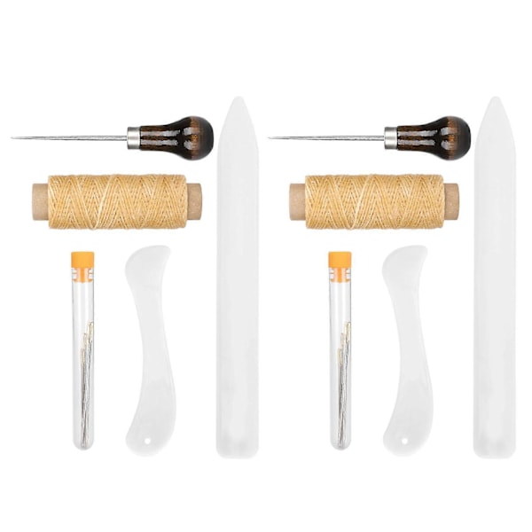 Läderhantverk Syverktyg Kit Koppar Reparation Handsömnadsset DIY Sytillbehör