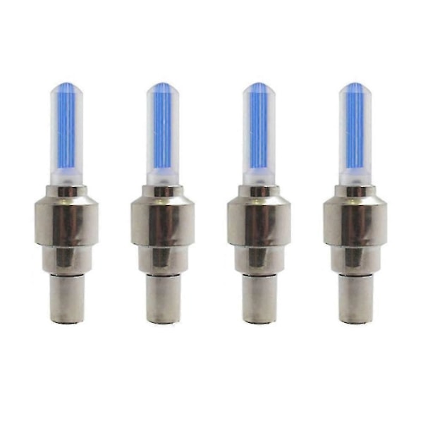 2 kpl Polkupyörän LED-valot Rengasventtiilin korkki Taskulamppu Auto Auto Moottoripyörän Renkaan Ilma 4PCS Blue