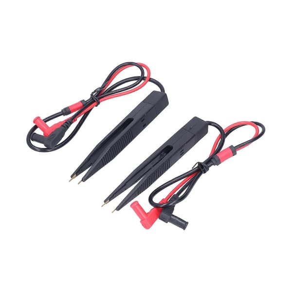 2 st Multimeter SMD Testklämma Testpincett Typ Kapacitans och Induktans Testkabel LCR Patchklämma