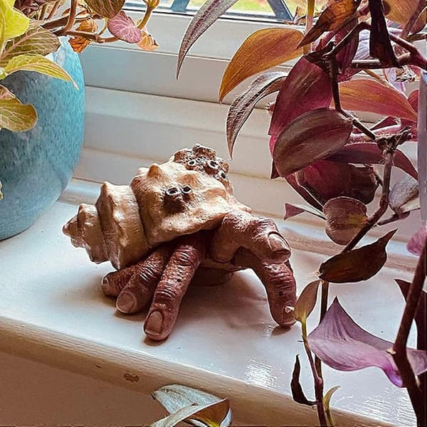 Fingerkrabbstaty, Fingercrab Läskig Konstig Realistisk Skräck Harts