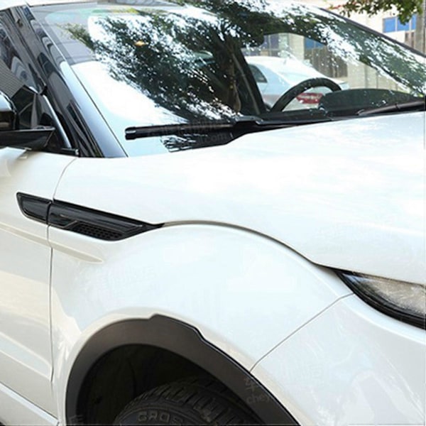 4 st Svarta Sidoutloppsskydd Trim för Evoque 2012-2017 Biltillbehör