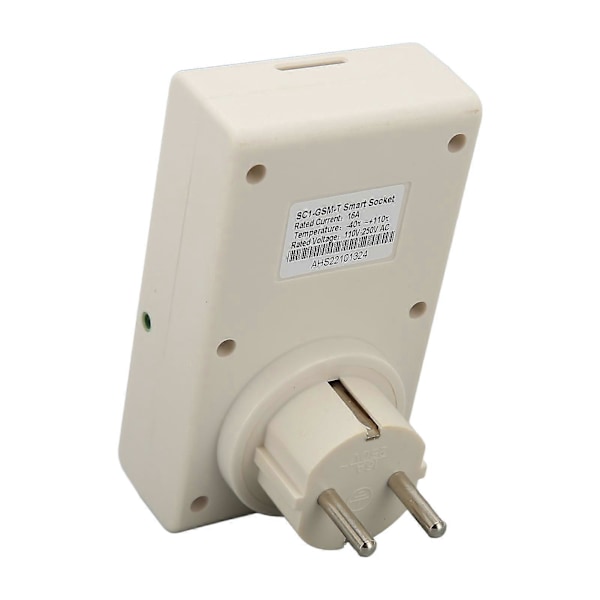 Smart Plugg Mobiltelefon Oppringing Meldinger Fjernkontroll Temperaturledning Stikkontakt for Husholdningsapparater Lysbryter 110