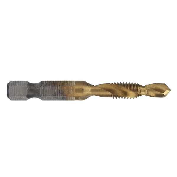 Gevindbor Bits Hex Skaft Titanium Belagt Metrisk Skrue Kombination Gevindbor til Træ M6