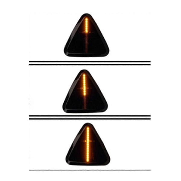 Dynamisk LED Blinkers Sidomarkeringsljus Indikator Lampa för KANGOO II 2008-2013