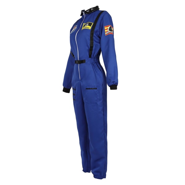 Astronautdräkt Rymddräkt Vuxen Par Cosplay Kostym White for Men XL