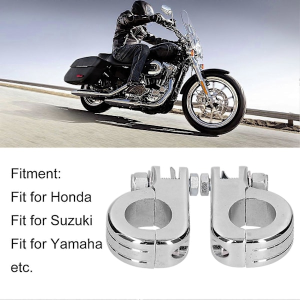2 stk. Motorbeskyttelsesfodhviler Monteringsklemme Aluminium Legering Rideudstyr Passer til Honda