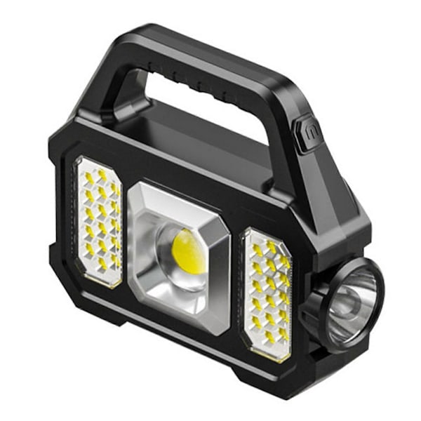 Camping Ficklampa Super Starka Flera Belysningslägen Enknappsstart Uppladdningsbar Energibesparande Utomhusbelysning ABS 6 Växlar Handhållen LED Camping
