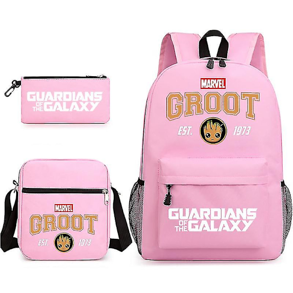 Guardians Of The Galaxy 3-pack Ryggsäckar Cartoon Barn Pojkar Flickor Skolväska Lättvikts Studenter Vattentät Kapacitet Mochilas style 35