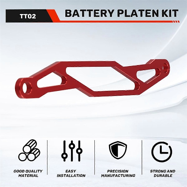 RC Bil Uppgraderings Batteriplatta Kit för 1/10 TT02 TT-02 RC Bil Uppgraderingstillbehör
