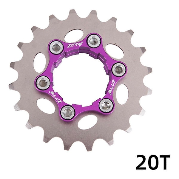 Cykelflywheel Enkelt Gear 20T Enkelt Gear Fast Cykel Tandhjul