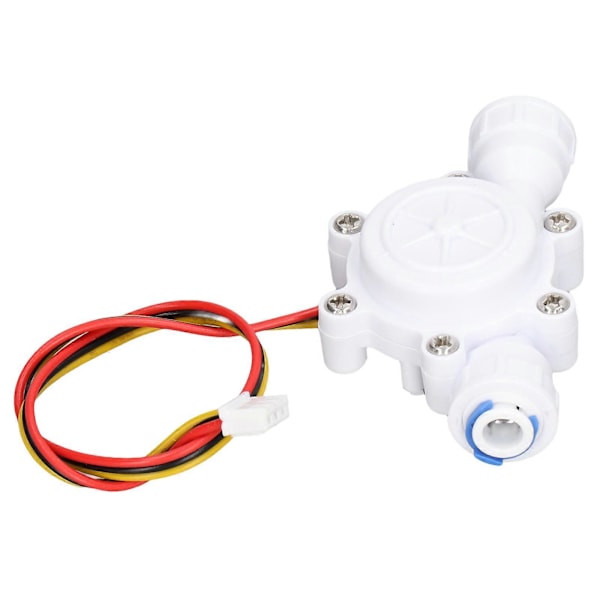 Vannstrømningssensor Vanndispenser Flowmåler Barb Grensesnitt Hall Sensor 3P Kabel DC3.5?24V