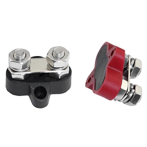 2 st 48V DC Max M6 Batteri Strömfördelning Terminal Kopplingsplint Set