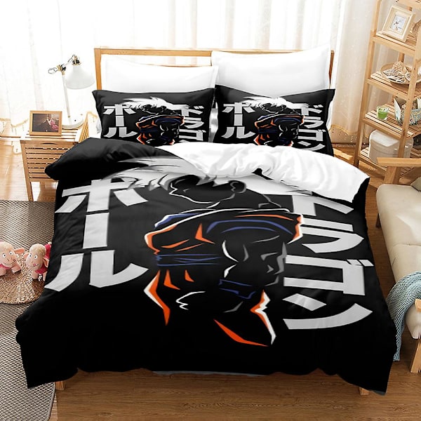 Dragon Ball 3D-tryckt 2/3-delars Sängklädesset Påslakan Örngott Barnpresent Färg 6 228x228cm